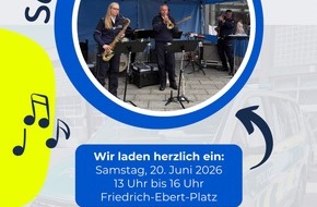 Polizei Hagen: POL-HA: Einladung zum Sommerkonzert - Begegnung mit der Polizei in der Innenstadt