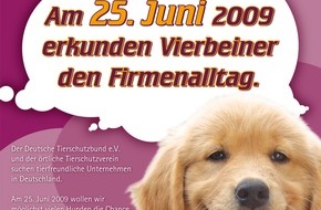 Deutscher Tierschutzbund e.V.: Bundesweiter Aktionstag "Kollege Hund": Tierfreundliche Unternehmen können sich noch anmelden (mit Bild)