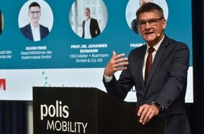 Koelnmesse GmbH: polisMOBILITY gestartet: Messeevent mit Impulsen und Lösungen für die urbane Mobilität