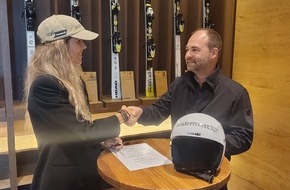 Andermatt Swiss Alps AG: Andermatt Swiss Alps Gruppe wird Helmsponsorin von Aline Danioth