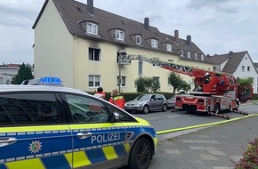 Kreispolizeibehörde Märkischer Kreis: POL-MK: Ein Leichtverletzter nach Brand in Mehrfamilienhaus
