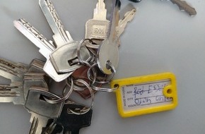 Landespolizeiinspektion Nordhausen: LPI-NDH: Wer vermisst seine Schlüssel?