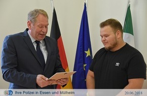 Polizei Essen: POL-E: Essen: Polizeipräsident Frank Richter dankt Helfer für Zivilcourage