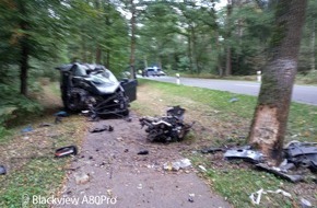 Polizeiinspektion Celle: POL-CE: Verkehrsunfall zwischen der Ortschaft Lachendorf/"Heideeck" und Lachtehausen L 282/Wittinger Straße mit leichtverletzter Person