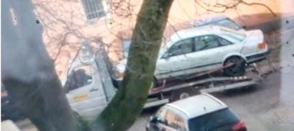 Polizei Bremerhaven: POL-Bremerhaven: Diebe schleppen Auto ab - Polizei sucht Zeugen