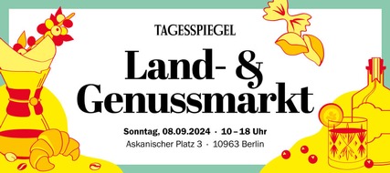 Urban Media GmbH: Veranstaltungsankündigung: Tagesspiegel Land- und Genussmarkt am 8. September