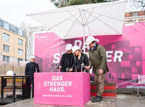 Strenger Gruppe legt Grundstein für neuen Geschäftssitz in der Ludwigsburger Karlstraße