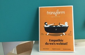 news aktuell GmbH: BLOGPOST: Das neue Politikmagazin "transform" - Unsere Blattkritik