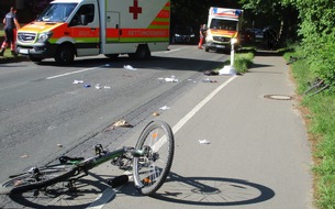 Polizeiinspektion Stade: POL-STD: 15-jähriger Radfahrer bei Unfall in Stade schwer verletzt