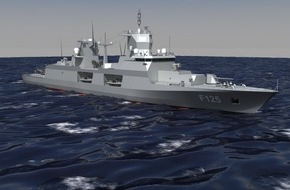 Presse- und Informationszentrum Marine: Neue Fregatte der Marine mit traditionsreichem Namen /  Vierte Fregatte Typ 125 wird den Namen "Rheinland-Pfalz" tragen (mit Bild)