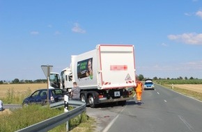 Kreispolizeibehörde Soest: POL-SO: Anröchte-Berge - Kollision mit Müllwagen