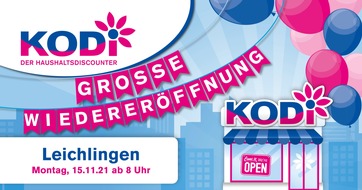 KODi Diskontläden GmbH: Nach Hochwasser - Große Freude über Wiedereröffnung in Leichlingen