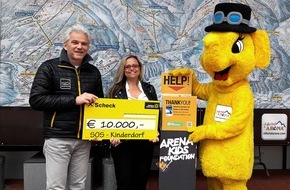 Zillertal Arena: Zillertal Arena spendet EUR 10.000,- an SOS Kinderdorf - BILD