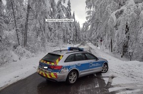 Polizeidirektion Wittlich: POL-PDWIL: Wintersportgebiete im Eifelkreis gesperrt (FOTO)