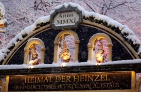 Heinzel GmbH: Deutschlands spektakulärste Eislauf-Erlebniswelt / "Heinzels Wintermärchen" in der Kölner Altstadt lädt erstmals zum Eisvergnügen