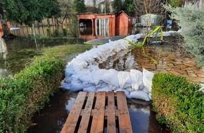 Freiwillige Feuerwehr Celle: FW Celle: Hochwassereinsätze am 1. Weihnachtstag - 2. Lagemeldung