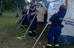 THW Landesverband Hamburg, Mecklenburg-Vorpommern, Schleswig-Holstein: THW-HH MV SH: Technisches Hilfswerk unterstützt bei Waldbrand-Bekämpfung Nahe Lübtheen