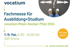 Polizeipräsidium Rheinpfalz: POL-PPRP: Berufsmesse vocatium Rhein-Neckar-Pfalz am 07.05.2024 und 08.05.2024 in der SAP-Arena - wir sind dabei!