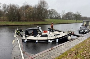 Freiwillige Feuerwehr Aurich: FW-AUR: Untergang eines Bootes verhindert