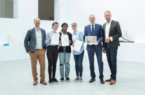 Ingenieurkammer-Bau NRW: Junior.ING-Modelle im Baukunstarchiv NRW in Dortmund: Schülerinnen aus Oberhausen ausgezeichnet