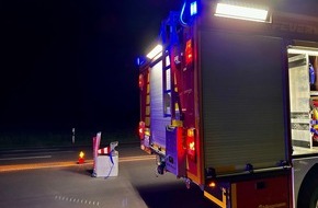 Freiwillige Feuerwehr H&uuml;nxe: FW H&uuml;nxe: Amtshilfe f&uuml;r den Rettungsdienst auf der BAB 3