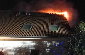 Polizeiinspektion Hameln-Pyrmont/Holzminden: POL-HM: Brand eines Doppelhauses