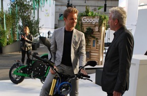 eROCKIT Group: eROCKIT beim Greentech Festival: Nico Rosberg, Andreas Scheuer und Michael Müller bestaunen Elektromotorrad (FOTOS)