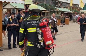 Feuerwehr München: FW-M: Entstehungsbrand im Mandelstand gelöscht (Oktoberfest)