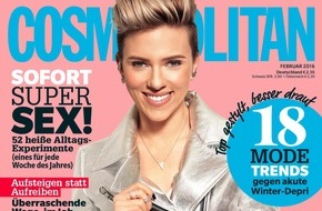Bauer Media Group, Cosmopolitan: Scarlett Johansson in COSMOPOLITAN: "Ich denke nie darüber nach, warum ich mache, was ich mache!"