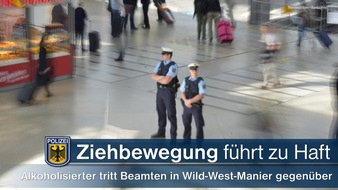 Bundespolizeidirektion München: Bundespolizeidirektion München: "Ziehbewegung" am Gürtel führt zu Haft - 49-Jähriger wird Haftrichter vorgeführt