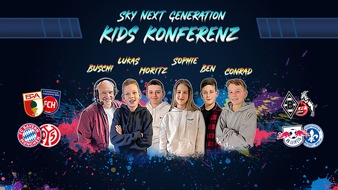 Sky Deutschland: Fünf auf einen Streich - Fünf Produktionen von Sky Next Generation in 2024 geplant und erste Kids Konferenz am Bundesliga Samstag mit fünf Kids Reportern