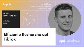 dpa-Akademie: Effiziente Recherche auf TikTok