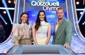 ARD Das Erste: Sänger Sasha und Ehefrau Julia gegen den "Quizduell-Olymp" / Am Freitag, 28. Juli, 18:50 Uhr im Ersten