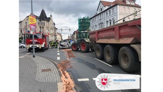 Polizeiinspektion Celle: POL-CE: Verkehrsunfall mit zwei leichtverletzten Unfallbeteiligten