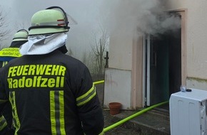 Feuerwehr Radolfzell: FW-Radolfzell: Kellerbrand in Radolfzell-Stahringen