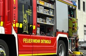 Feuerwehr Detmold: FW-DT: Rauchentwicklung im Industriegebäude