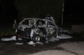 Polizei Hagen: POL-HA: Gestohlener Pkw stand in Flammen