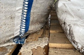 Kreispolizeibehörde Borken: POL-BOR: Raesfeld-Erle - Gefahrgut-Transport mit erheblichen Mängeln gestoppt