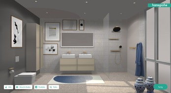 hansgrohe SE: Digitale Branchenneuheit: hansgrohe und Demodern launchen erstes "Inspirator-Tool" für individuelle Badezimmergestaltung