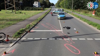 Polizeipr&auml;sidium Oberhausen: POL-OB: Verkehrsunfall zwischen E-Bike und Kraftrad - eine Schwerverletzte