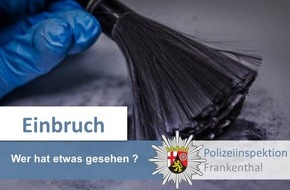 Polizeidirektion Ludwigshafen: POL-PDLU: Mehrere versuchte Einbruchsdiebstähle in Geschäfte und ein vollendeter Einbruch im Stadtgebiet