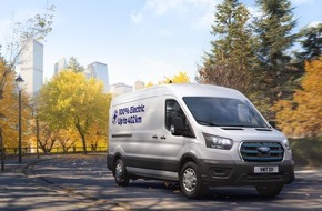 Ford-Werke GmbH: Ab sofort bestellbar: Neuer Ford E-Transit mit größerer Batterie und erhöhter Reichweite