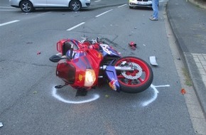 Polizei Hagen: POL-HA: Motorradunfall auf der Tückingstraße