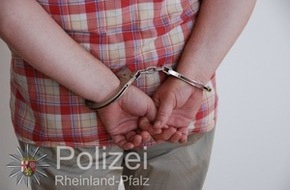 Polizeipräsidium Trier: POL-PPTR: Länderübergreifender Polizeieinsatz führt zur Festnahme eines mutmaßlichen Einbrecherduos