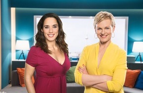 SAT.1: Der SAT.1-Vormittag wird ab Montag bunt & unterhaltsam: "Frühstücksfernsehen hautnah - Die Vormittags-Show" mit Karen Heinrichs, Simone Panteleit und Jenny Elvers