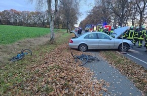 Polizeiinspektion Stade: POL-STD: Zwei Verletzte bei Unfall auf der Bundesstraße 73 zwischen Dollern und Agathenburg
