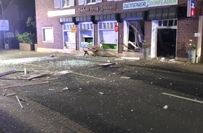 Polizei Coesfeld: POL-COE: Nottuln, Schapdetten, Roxeler Straße/Geldautomat gesprengt