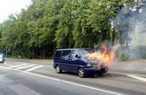 Polizei Minden-Lübbecke: POL-MI: Motorraum in Flammen