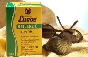 Heilerde-Gesellschaft Luvos Just GmbH & Co. KG: Luvos® Heilerde - natürlich in die Reiseapotheke / Naturarznei bietet schnelle Hilfe bei Reisedurchfall und Sodbrennen