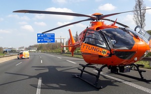 Feuerwehr Bochum: FW-BO: Verkehrsunfall mit Motorradfahrer auf der A 40